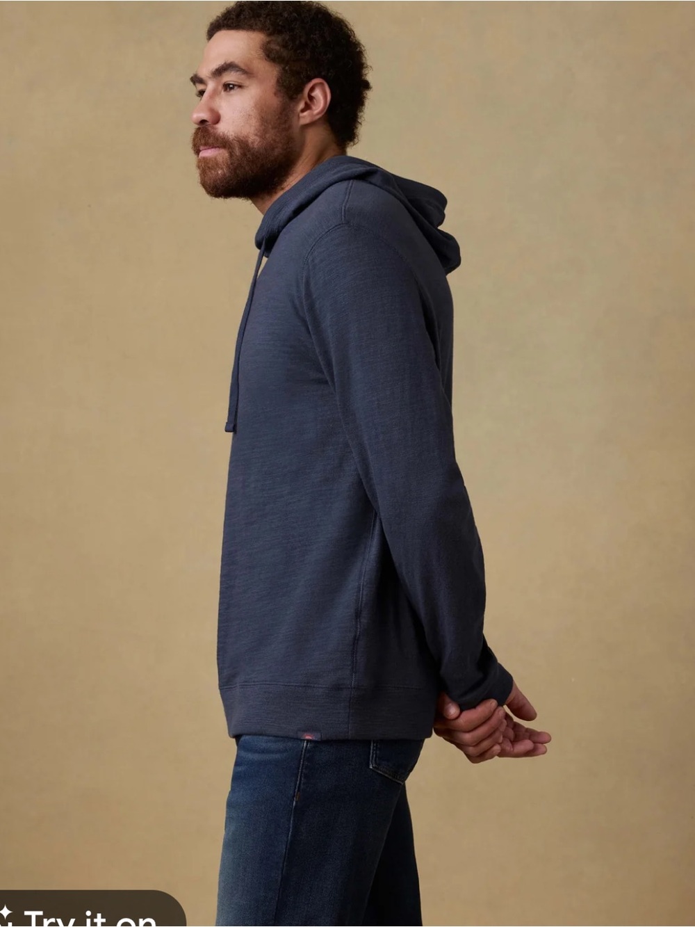 Faherty Dark Charcoal Pullover Hoodie xxl